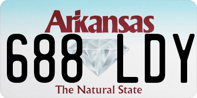 AR license plate 688LDY