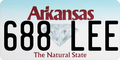 AR license plate 688LEE