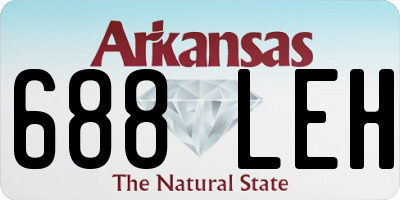 AR license plate 688LEH