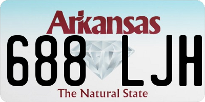 AR license plate 688LJH