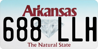 AR license plate 688LLH