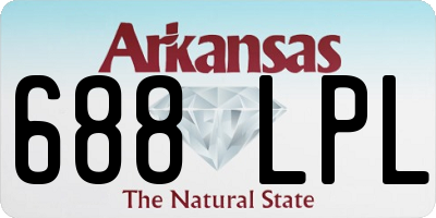 AR license plate 688LPL
