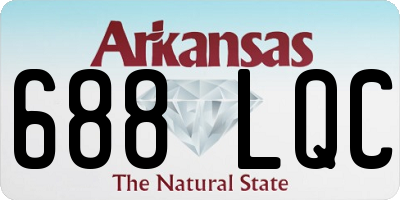 AR license plate 688LQC
