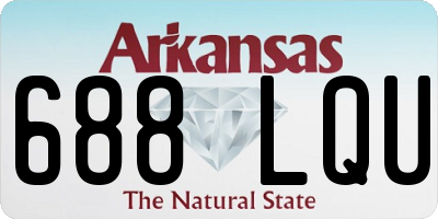 AR license plate 688LQU