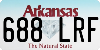 AR license plate 688LRF
