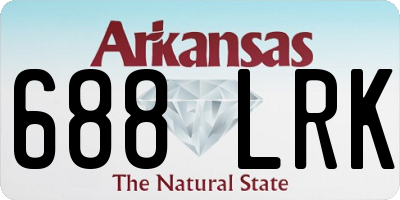 AR license plate 688LRK