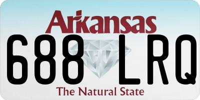 AR license plate 688LRQ