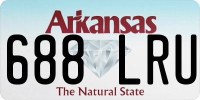 AR license plate 688LRU
