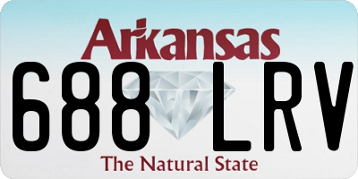 AR license plate 688LRV