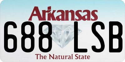 AR license plate 688LSB