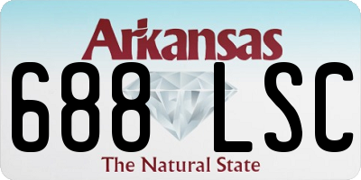 AR license plate 688LSC