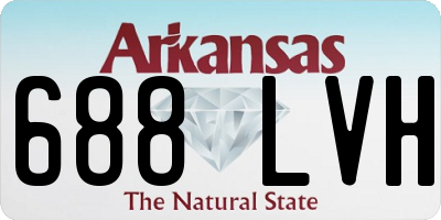 AR license plate 688LVH