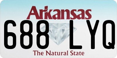 AR license plate 688LYQ