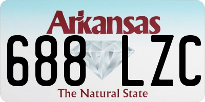 AR license plate 688LZC