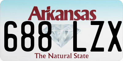 AR license plate 688LZX