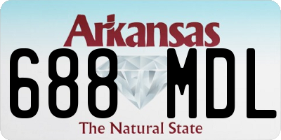 AR license plate 688MDL