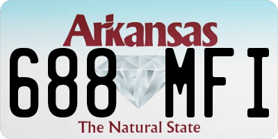 AR license plate 688MFI
