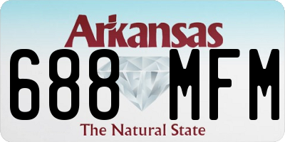 AR license plate 688MFM