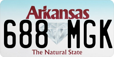 AR license plate 688MGK