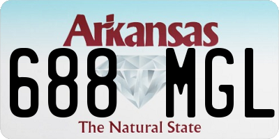AR license plate 688MGL