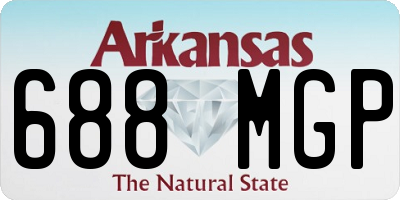 AR license plate 688MGP