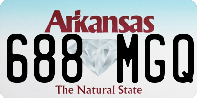 AR license plate 688MGQ