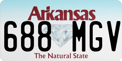 AR license plate 688MGV