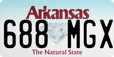 AR license plate 688MGX