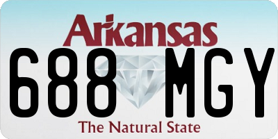 AR license plate 688MGY