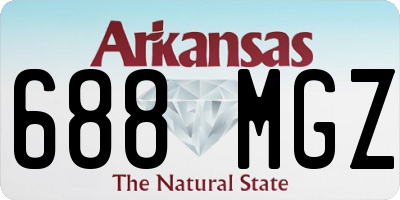 AR license plate 688MGZ