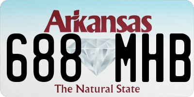 AR license plate 688MHB