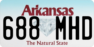 AR license plate 688MHD