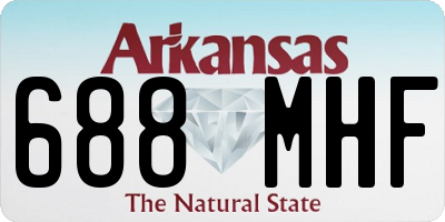 AR license plate 688MHF