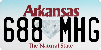 AR license plate 688MHG