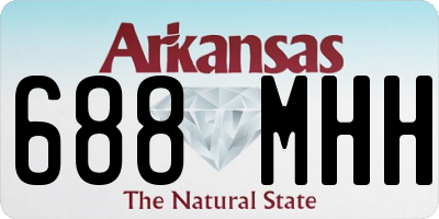 AR license plate 688MHH
