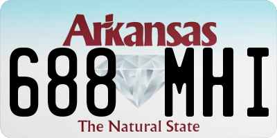 AR license plate 688MHI