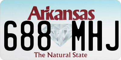 AR license plate 688MHJ