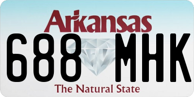 AR license plate 688MHK