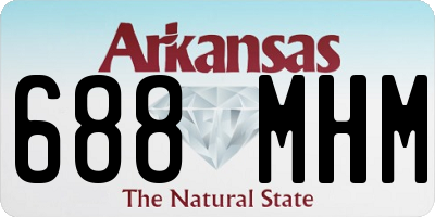 AR license plate 688MHM