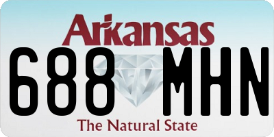 AR license plate 688MHN
