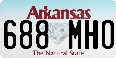AR license plate 688MHO