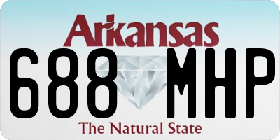 AR license plate 688MHP