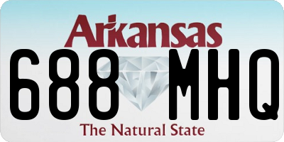 AR license plate 688MHQ