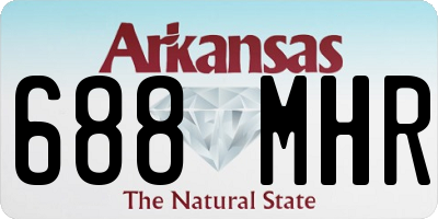 AR license plate 688MHR
