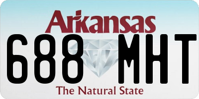 AR license plate 688MHT