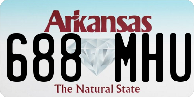 AR license plate 688MHU