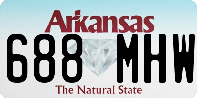 AR license plate 688MHW