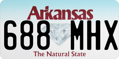 AR license plate 688MHX