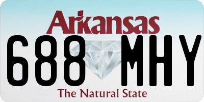 AR license plate 688MHY