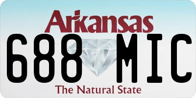 AR license plate 688MIC